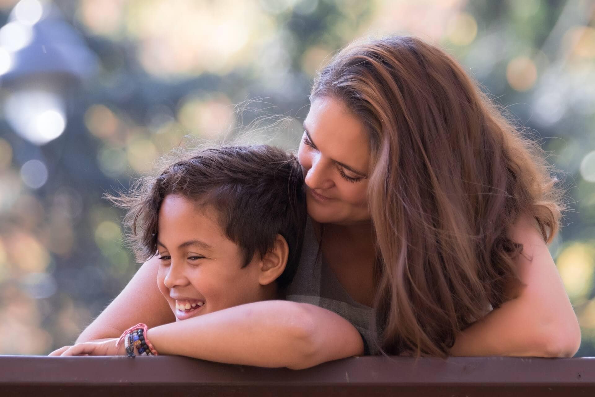 Mom and son love